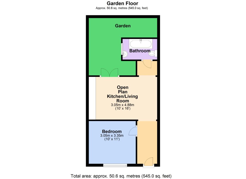 garden flat floorplan